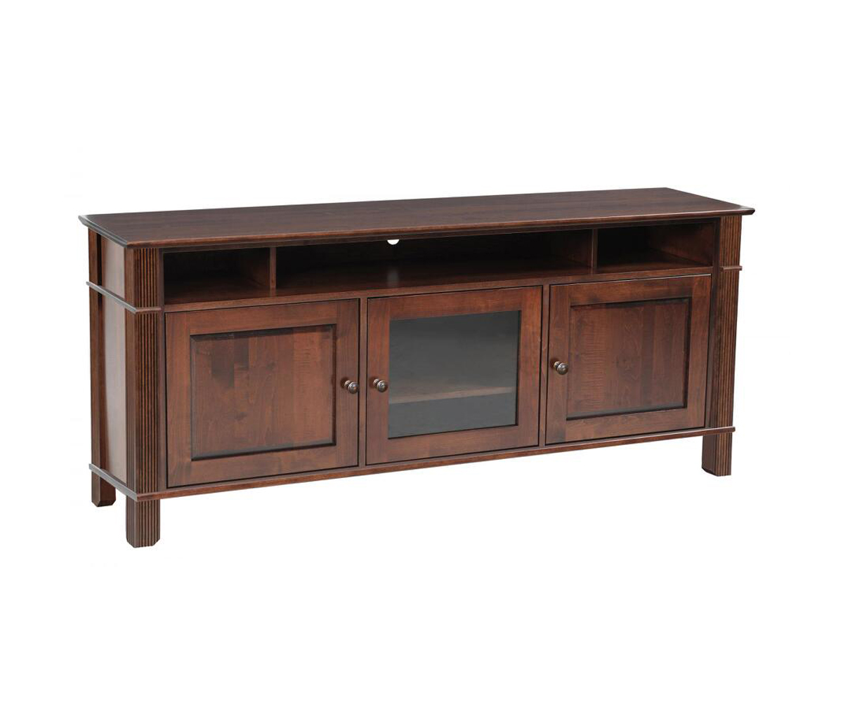 Arlington 3-Door TV Stand with Open Cubby