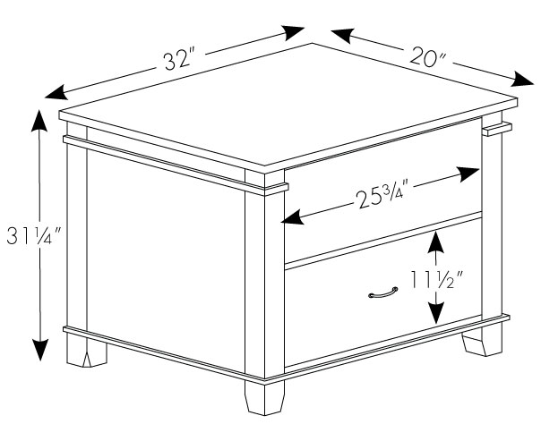 Lateral File Cabinet Dimensions