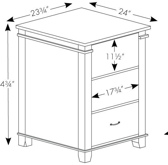 File Cabinet Dimensions