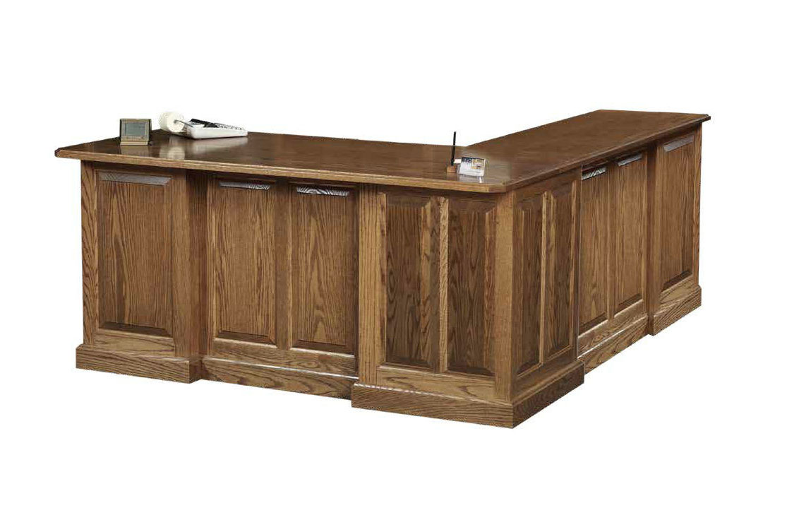 #17-750 Highland L-Desk Front View