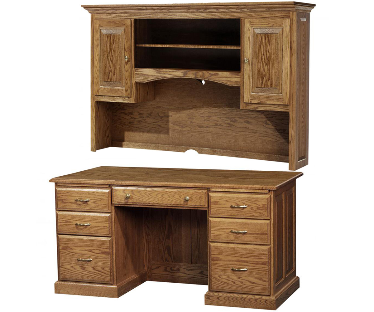 Highland 17-777 Credenza Desk with 60" Hutch (sold separately)