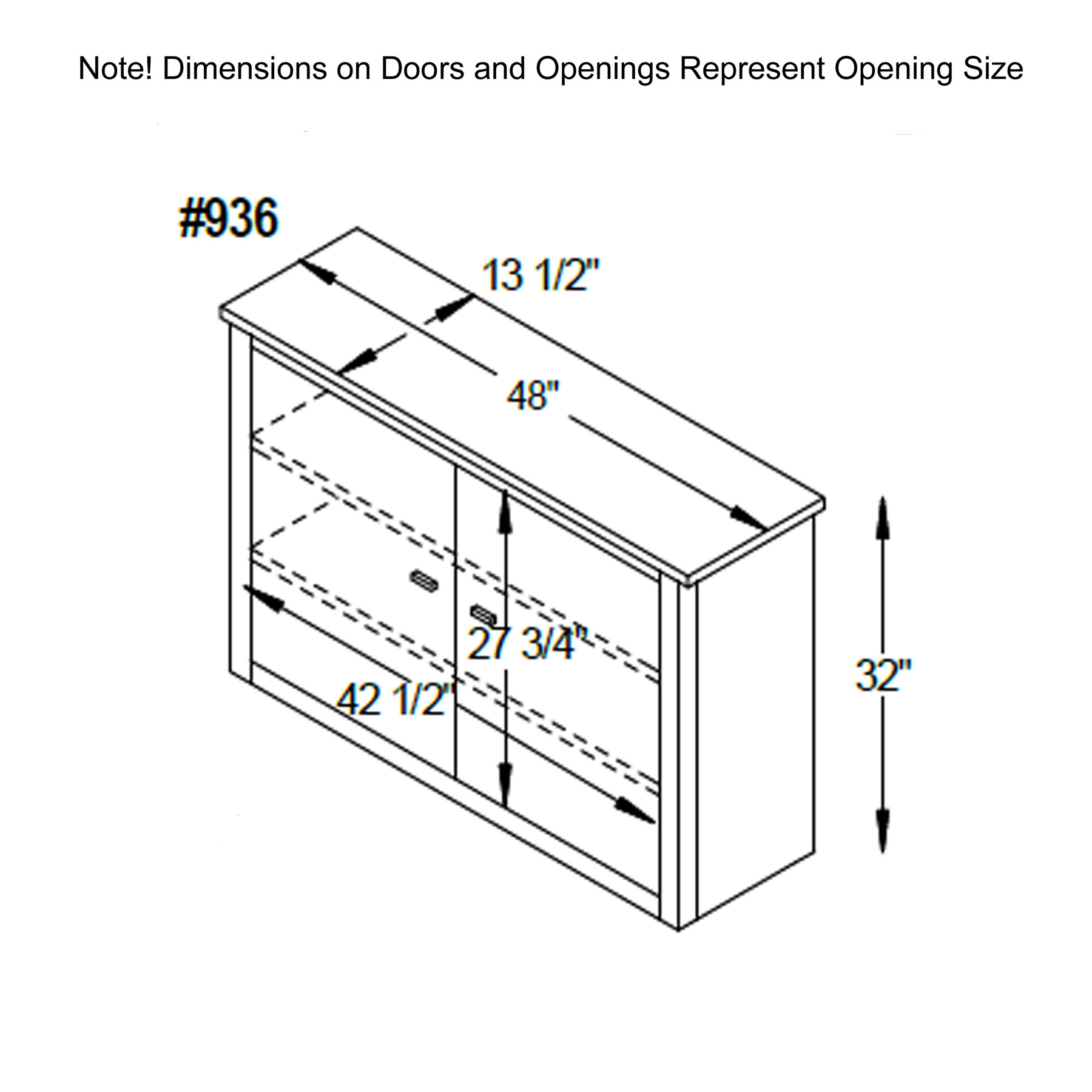 Clark Mission Modular 48 inch Hutch Dimensions