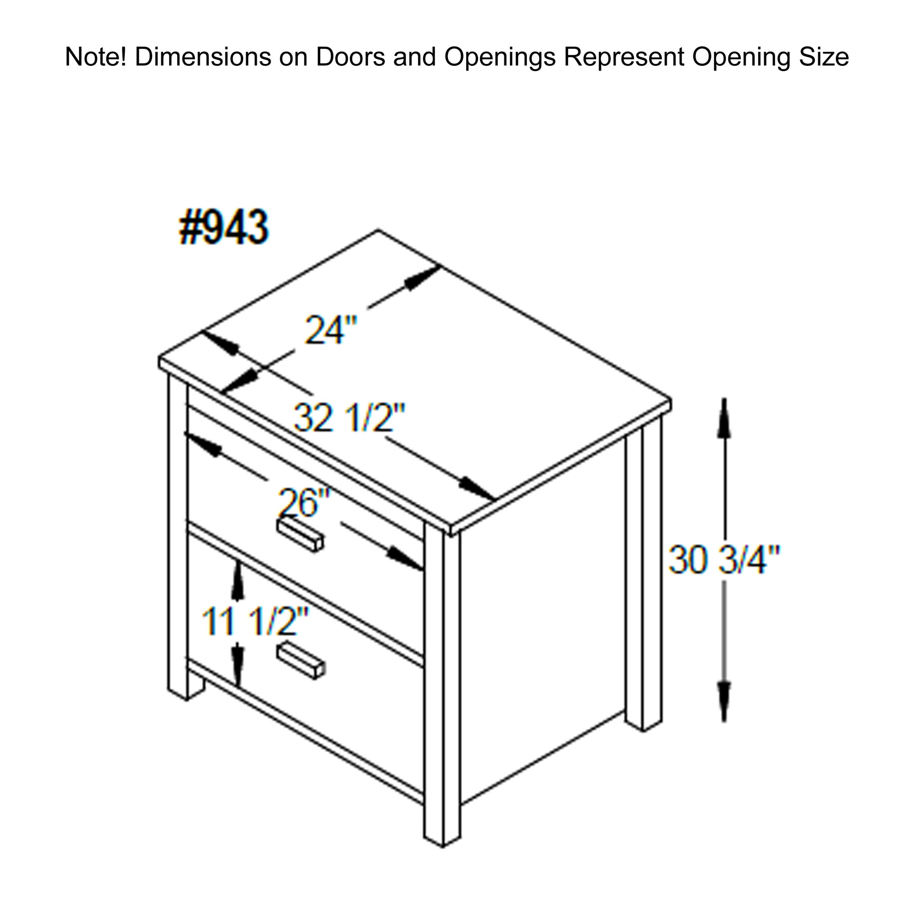 Clark Mission Modular 2-Drawer Lateral File Cabinet Dimensions