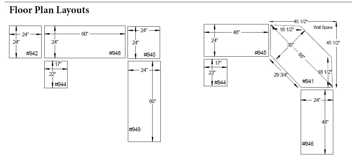 Clark Mission Modular Collection Floor Plans