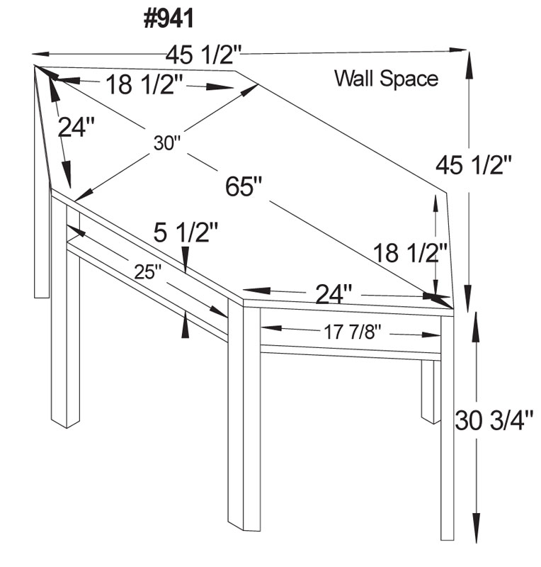 Corner Computer Desk Dimensions at Kara Ward blog
