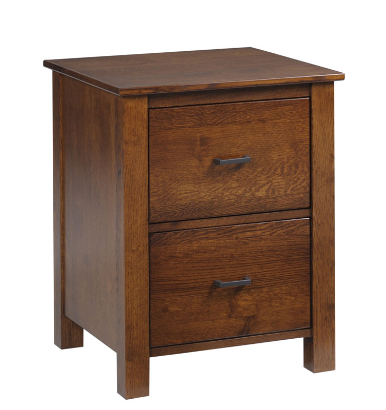 Clark Mission Modular 2 Drawer File Cabinet
