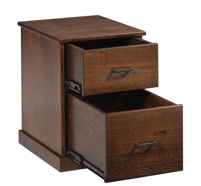 Clark Mission Modular Rolling File Cabinet - Open
