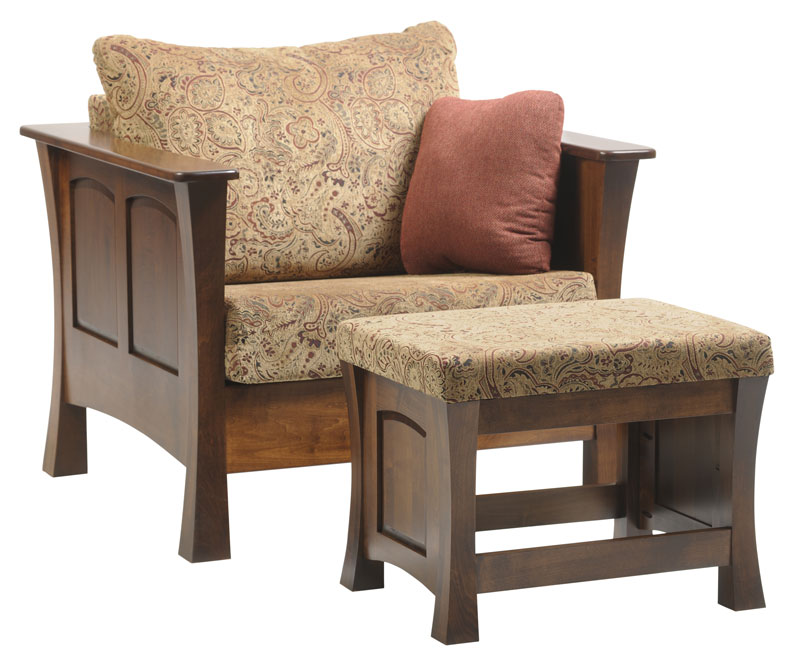 Woodbury Seating Chair and Ottoman
