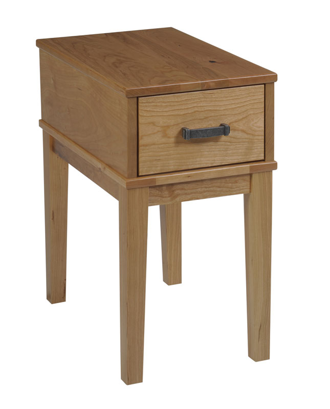 Alpine 231 Chairside Table in Rustic Cherry with a Natural Stain