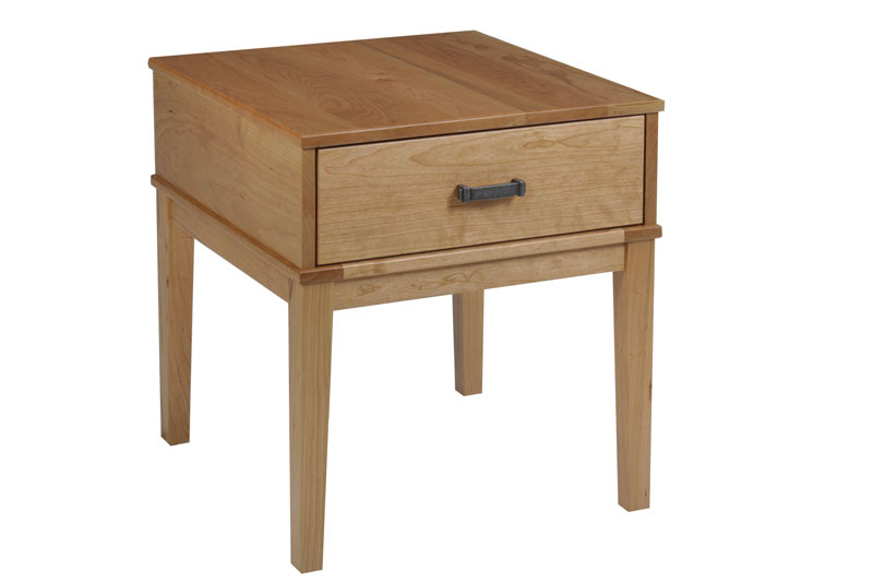 Alpine 232 End Table in Rustic Cherry with a Natural Stain