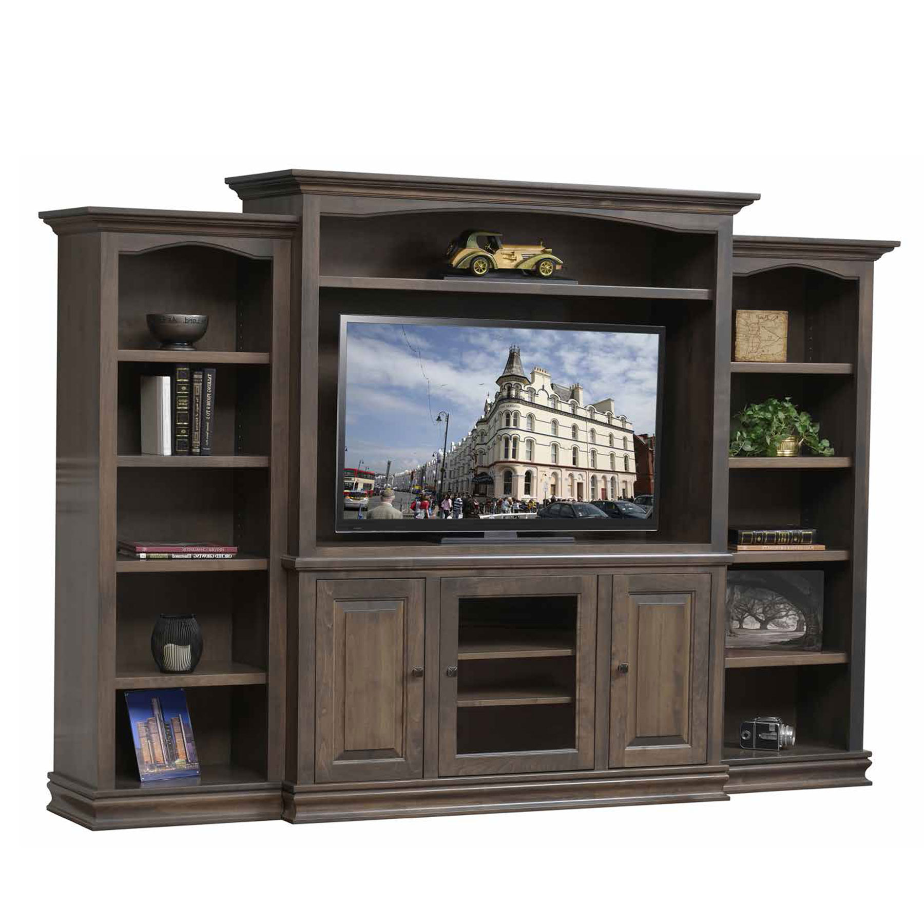 Burlington Entertainment Center with Bookcase Ends