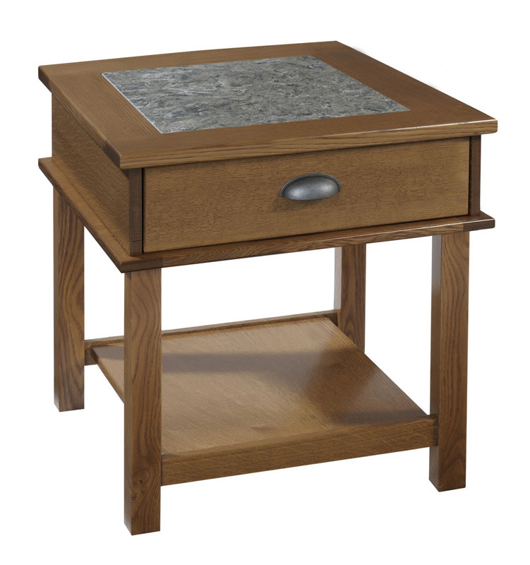 Buckhannon Cambria End Table in Quartersawn White Oak  with an OCS 112 Provincial Stain.  Hardware is K-804-B.  Cambria:  Wentwood