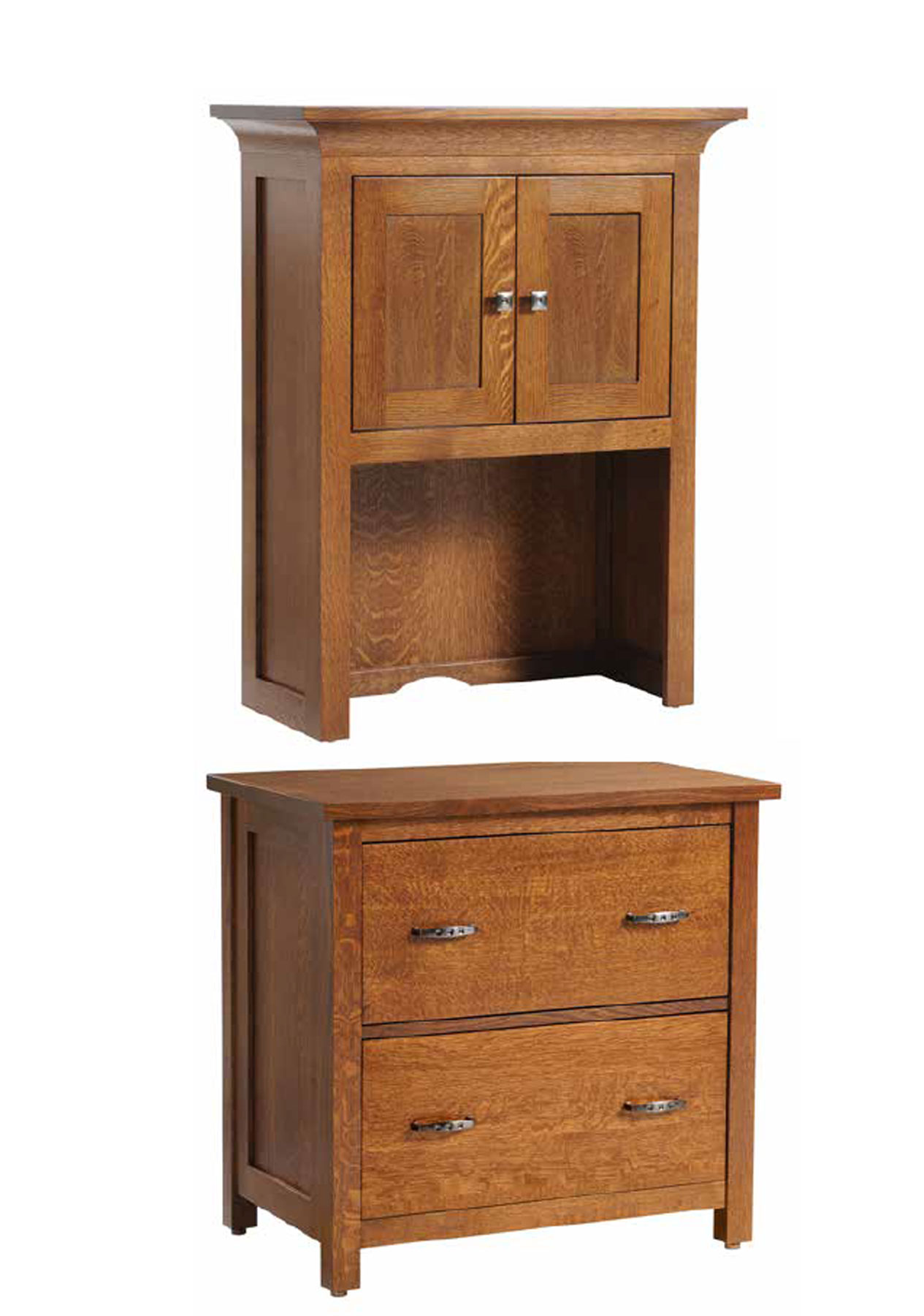 Coventry Mission Lateral File Cabinet with Hutch