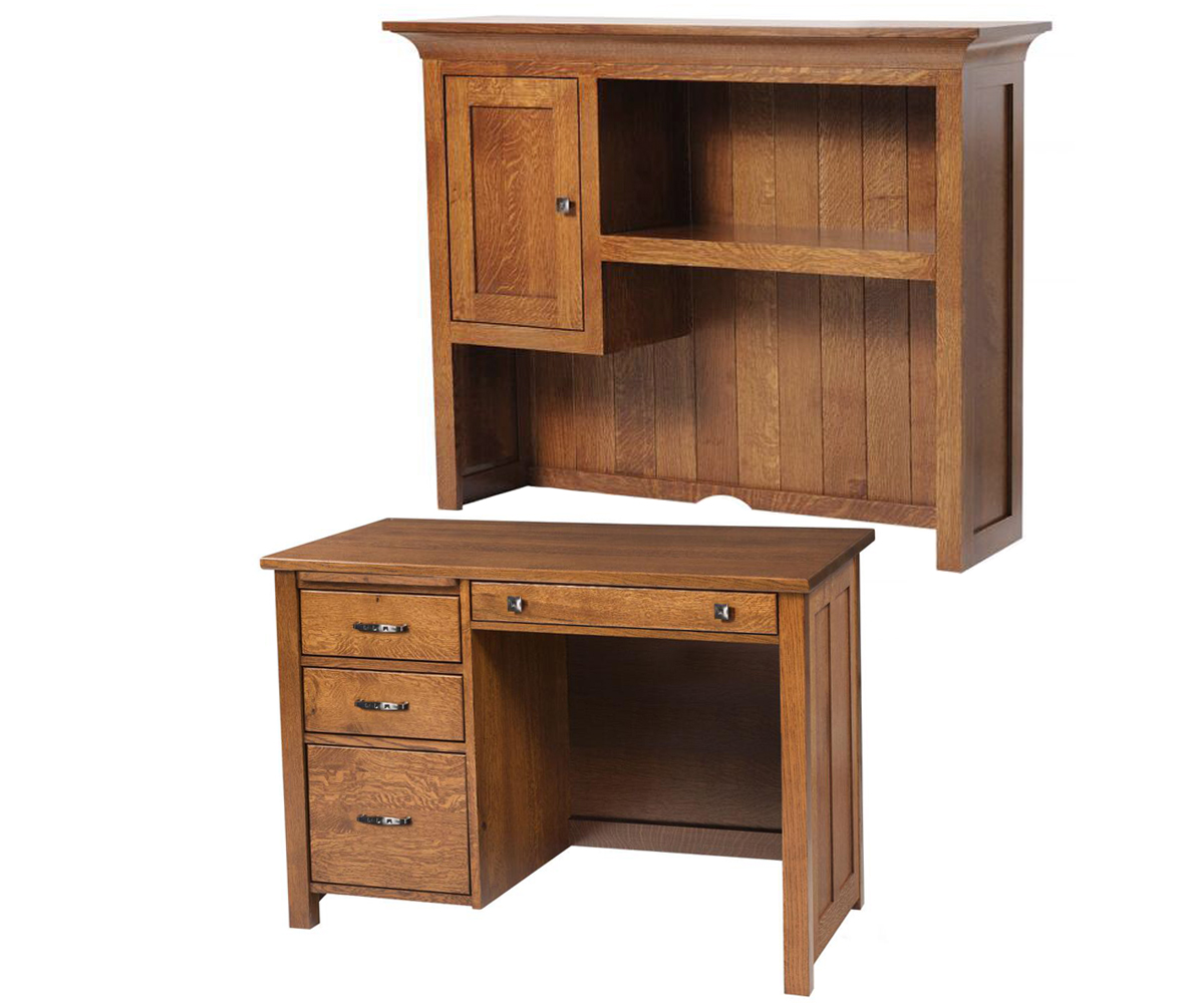Coventry Mission 16-940 Hutch and 16-976 Credenza Desk (sold separately)