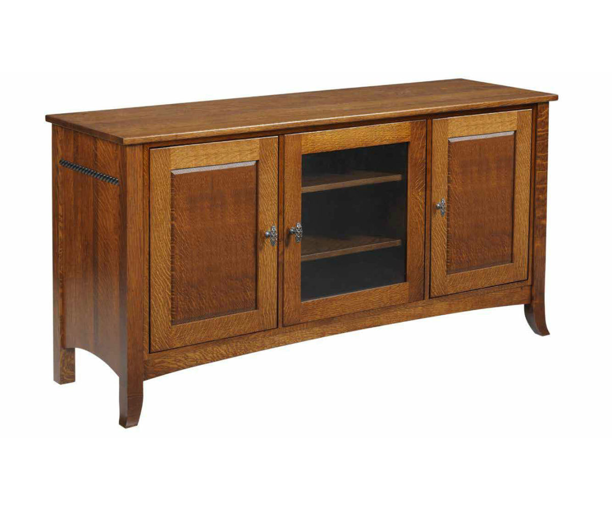 Cranberry 3 Door Open Top TV Stand