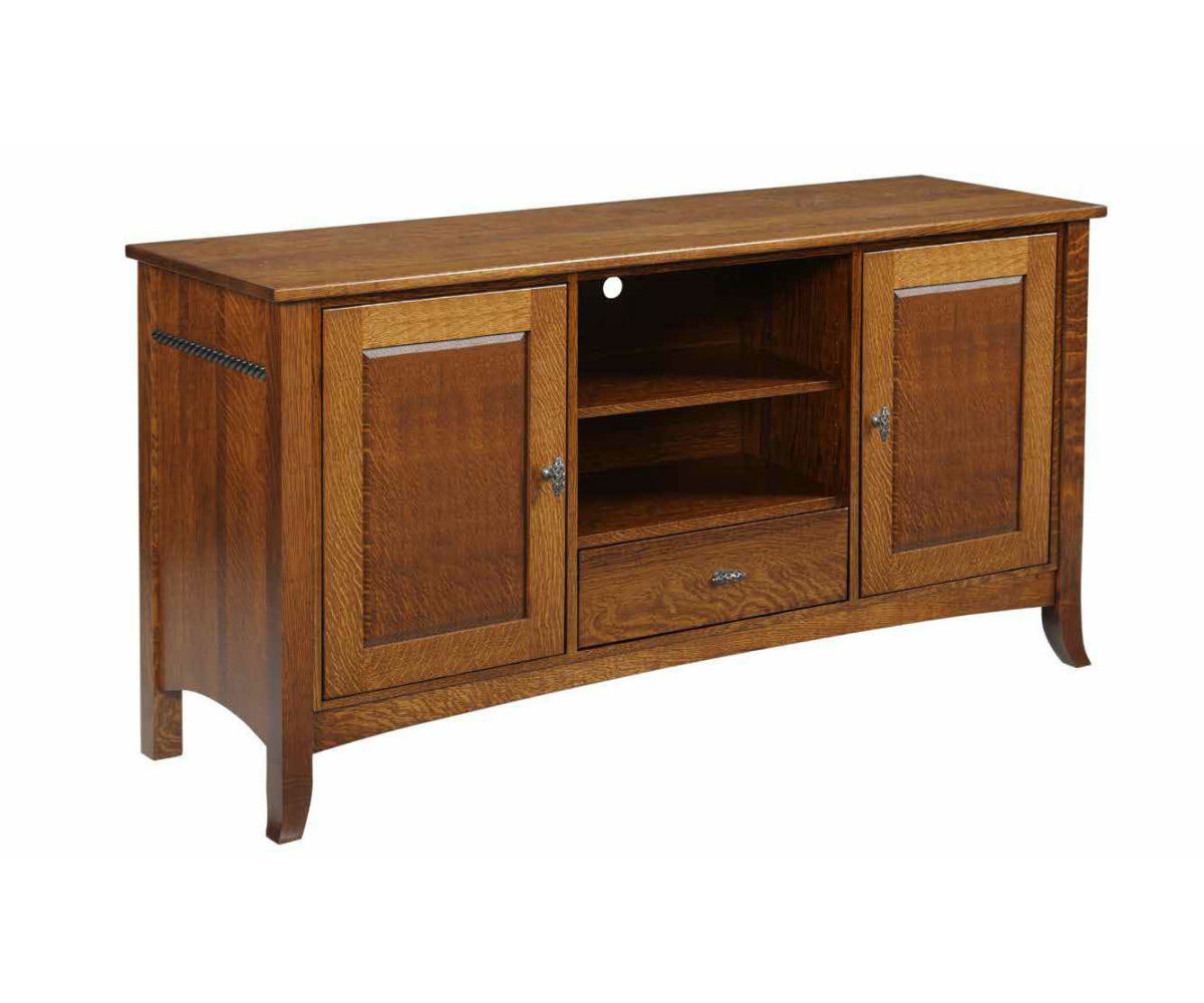 Cranberry TV Stand with  2 Doors and 1 Drawer
