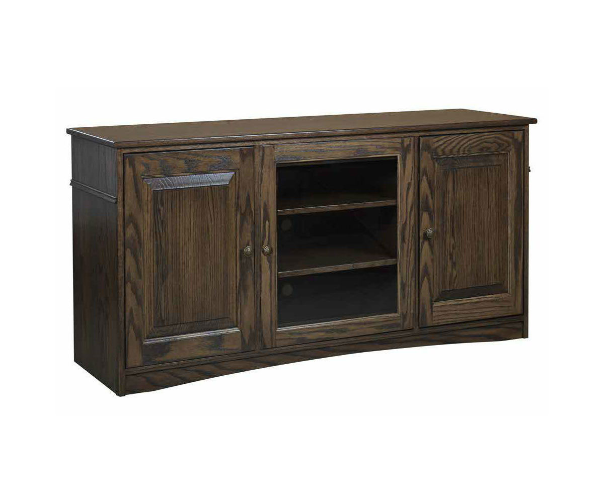 Economy Traditional Style 3 Door TV Stand 