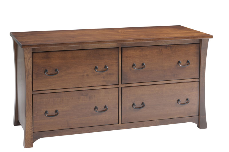 Woodbury File Credenza in Brown Maple with an OCS 117 Stain