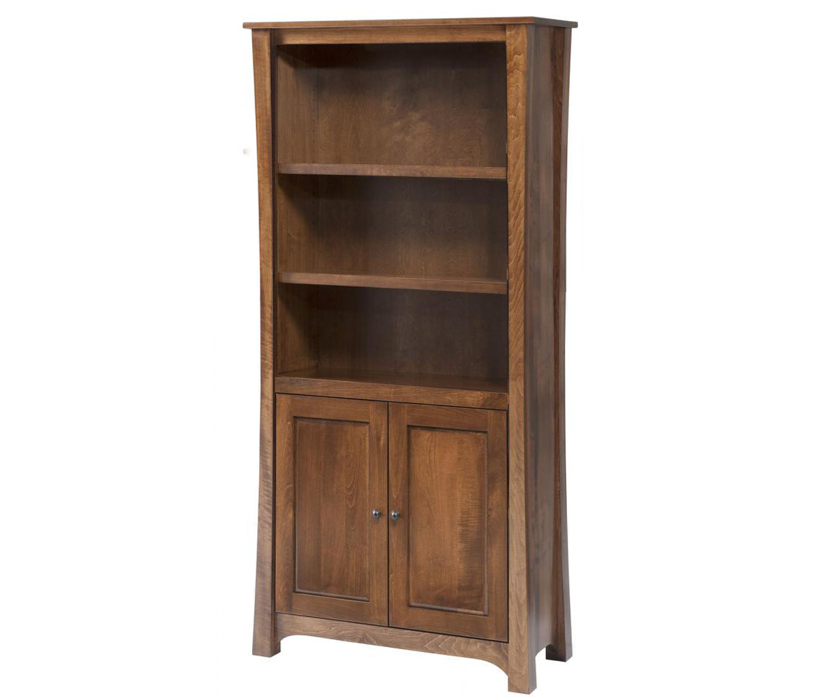 Woodbury Bookcase with Optional Bottom Doors
