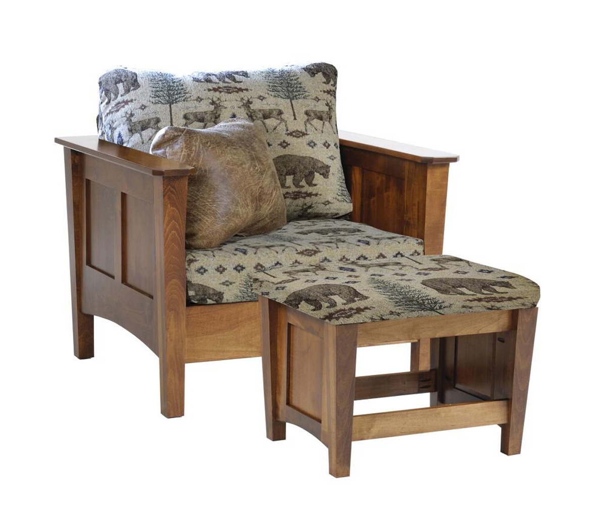 Woodland Shaker Chair and Ottoman