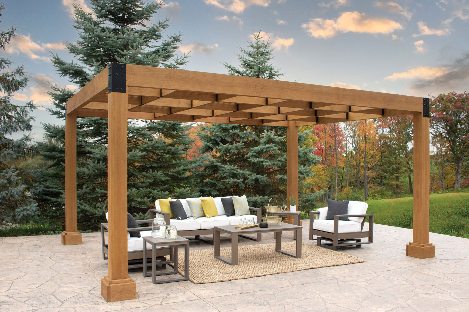 Vineyard Wood Pergola