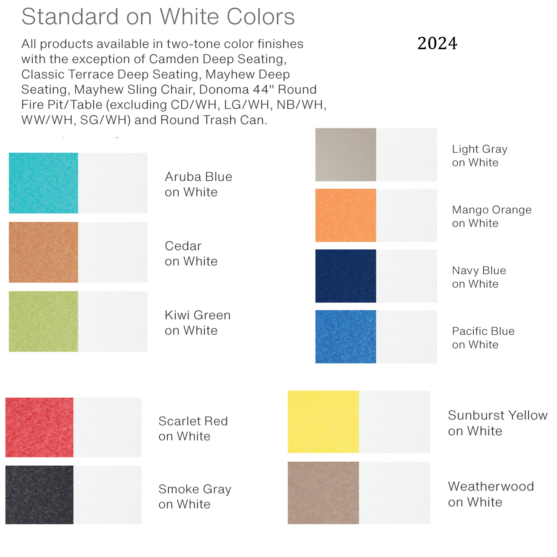 2024 Color Options