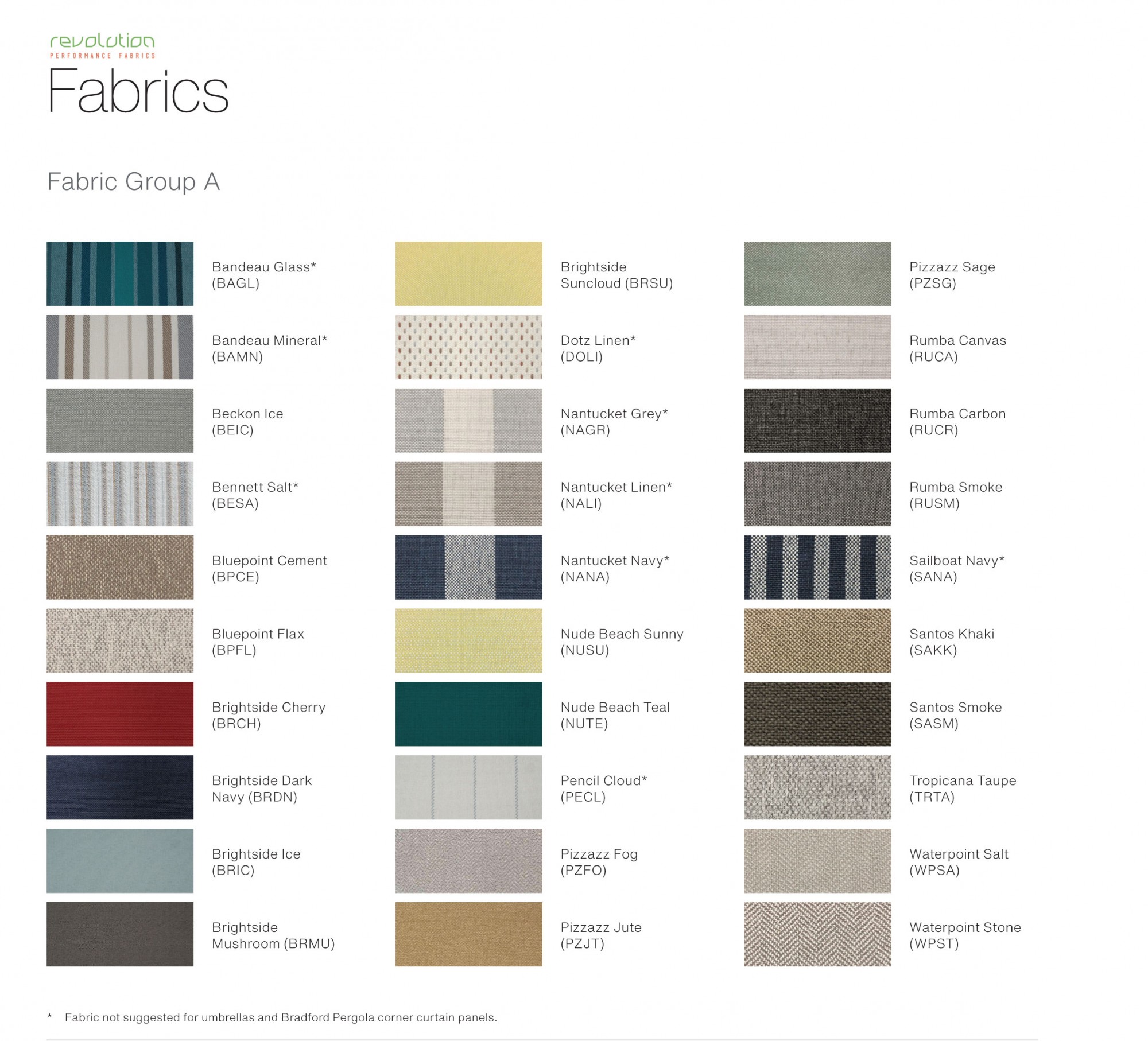 Brightside Outdoor Upholstery Fabric - Revolution Fabrics