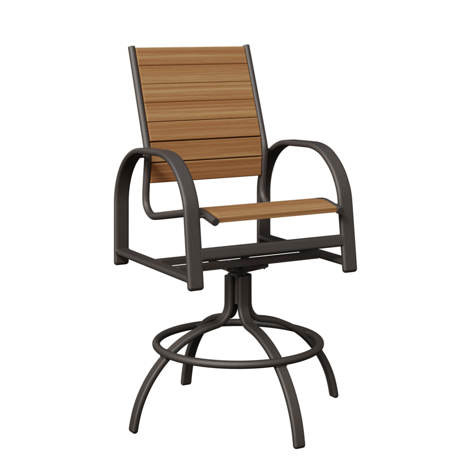 Murphy Aluminum Poly Swivel Bar Chair