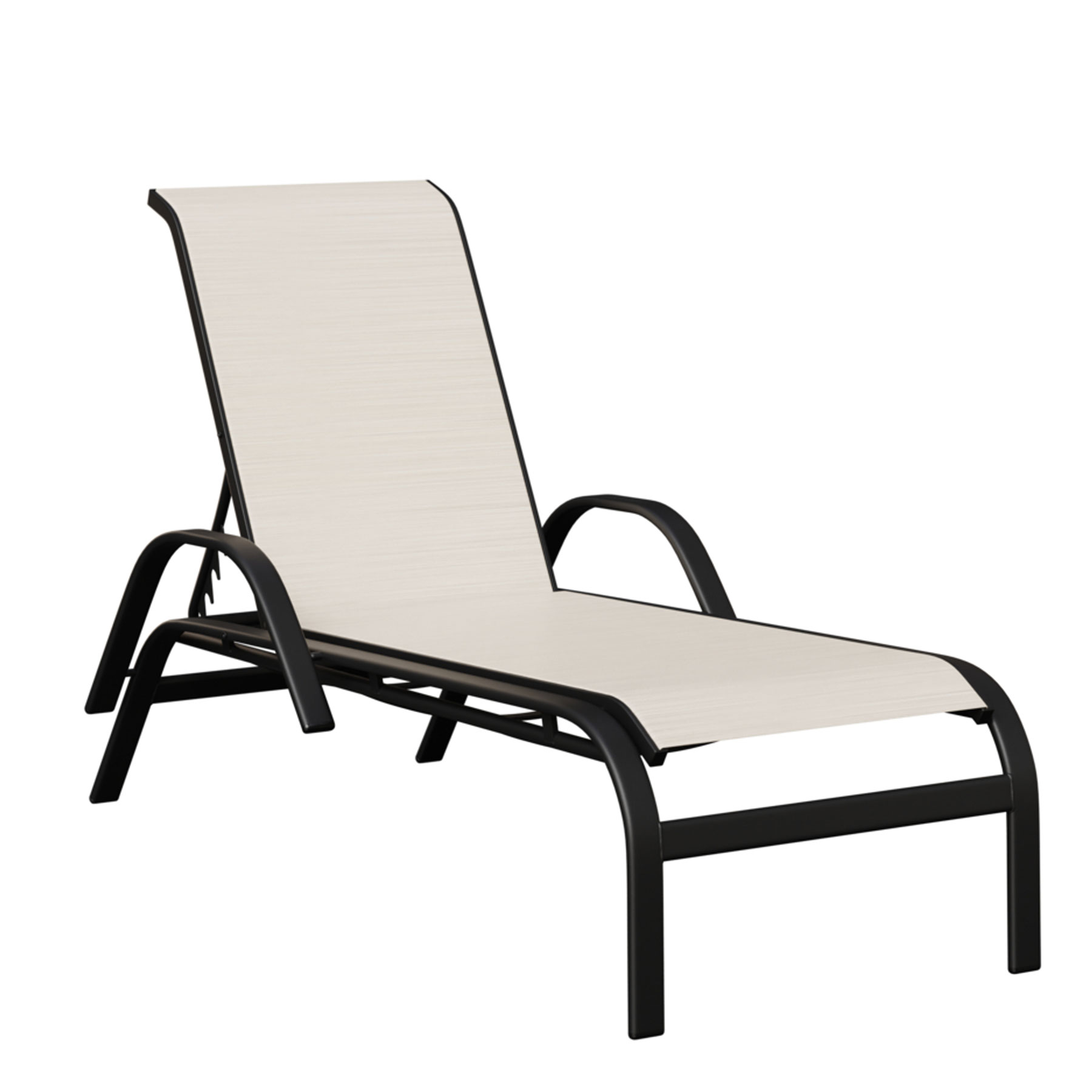 Murphy Aluminum Sling Chaise Lounge with Arms