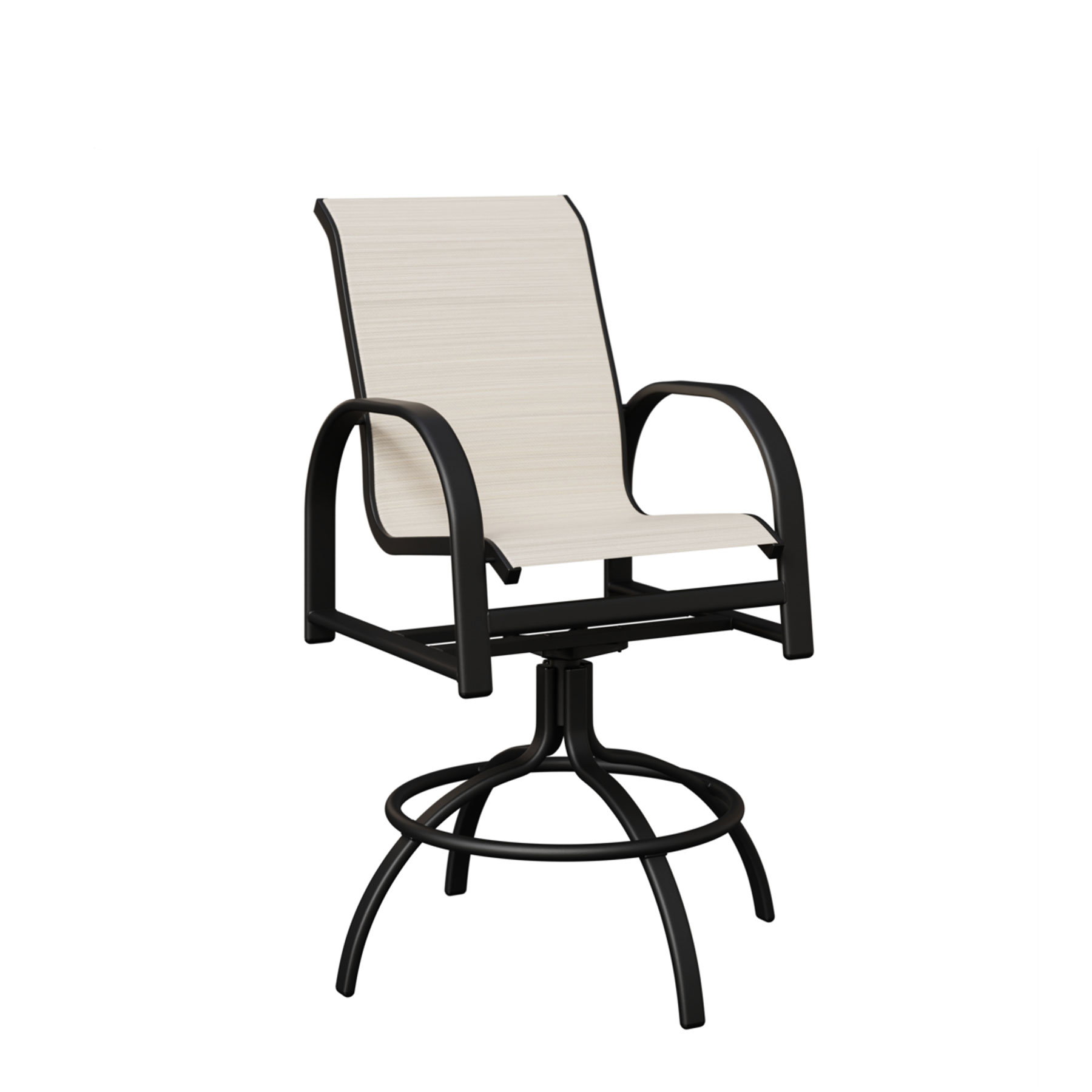 Murphy Aluminum Sling Swivel Bar Chair