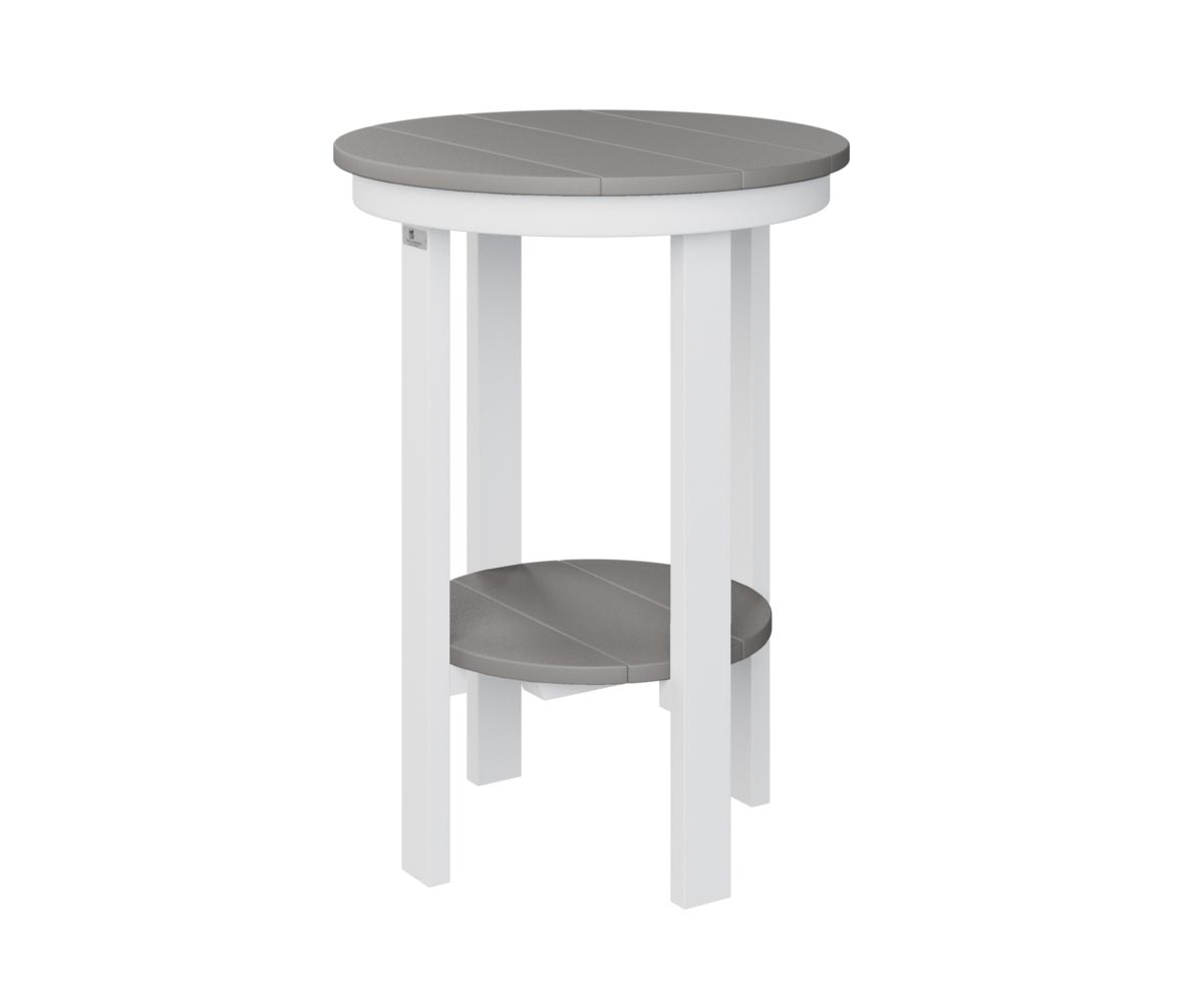 Round Poly End Table - Counter Height