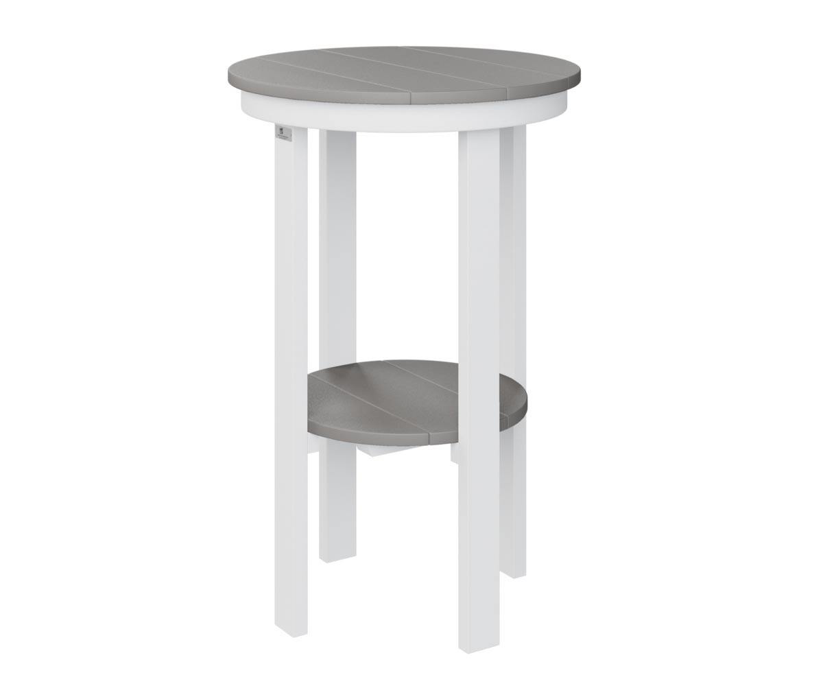Round Poly End Table - Bar Height