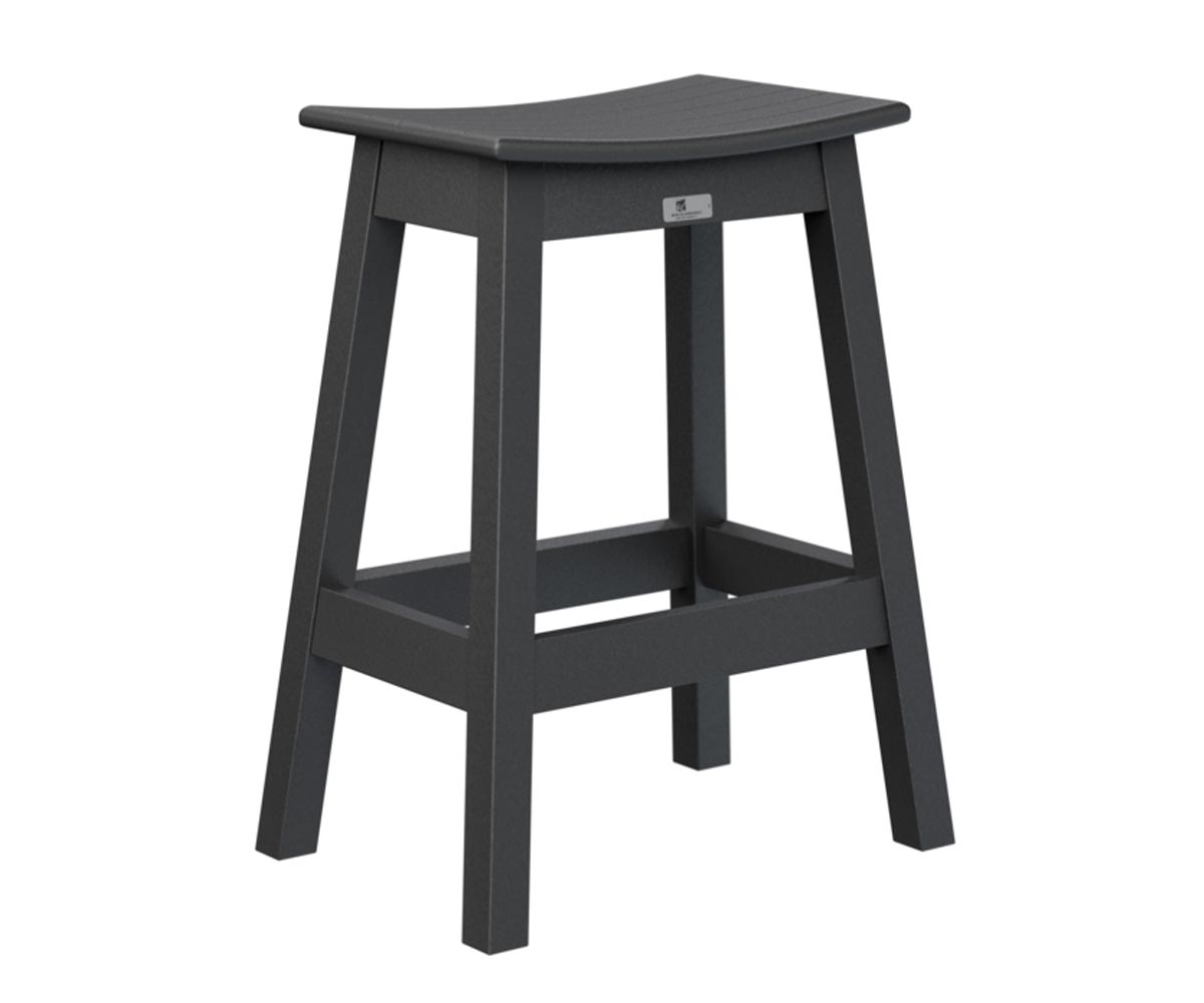 Outdoor Saddle Counter Stool