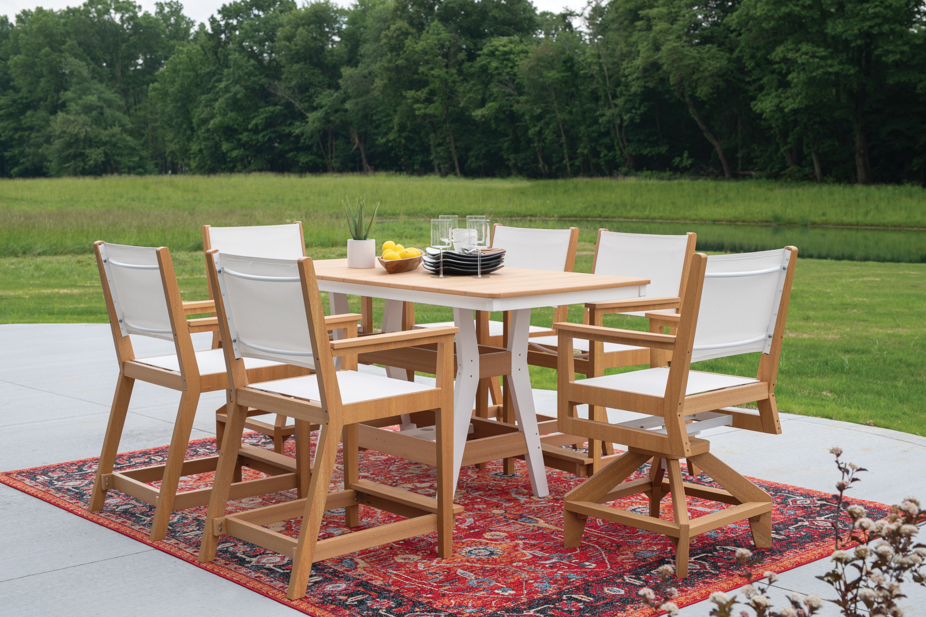 Mayhew Sling Chairs in Counter Height