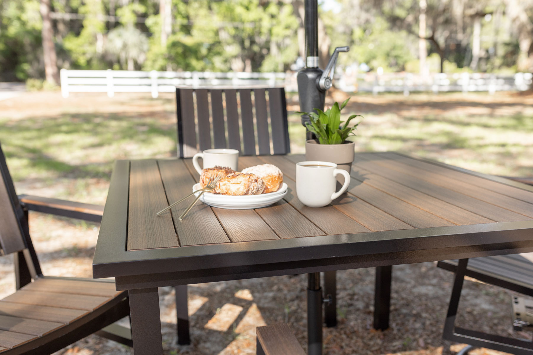 Vida 44" Square Poly Top Dining Height Table
