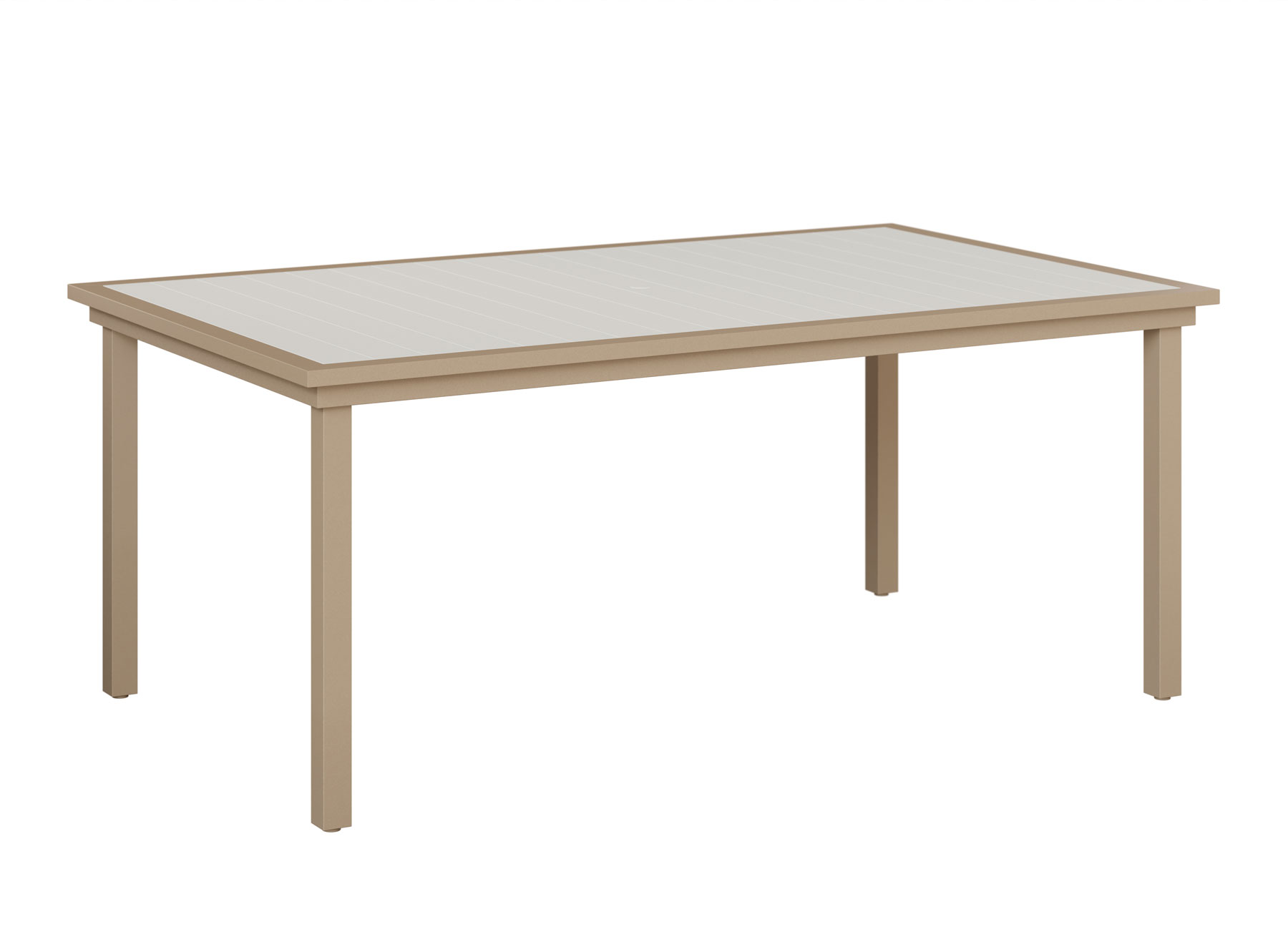 Vida 44 x 73  Poly Top- Aluminum Base Dining Table