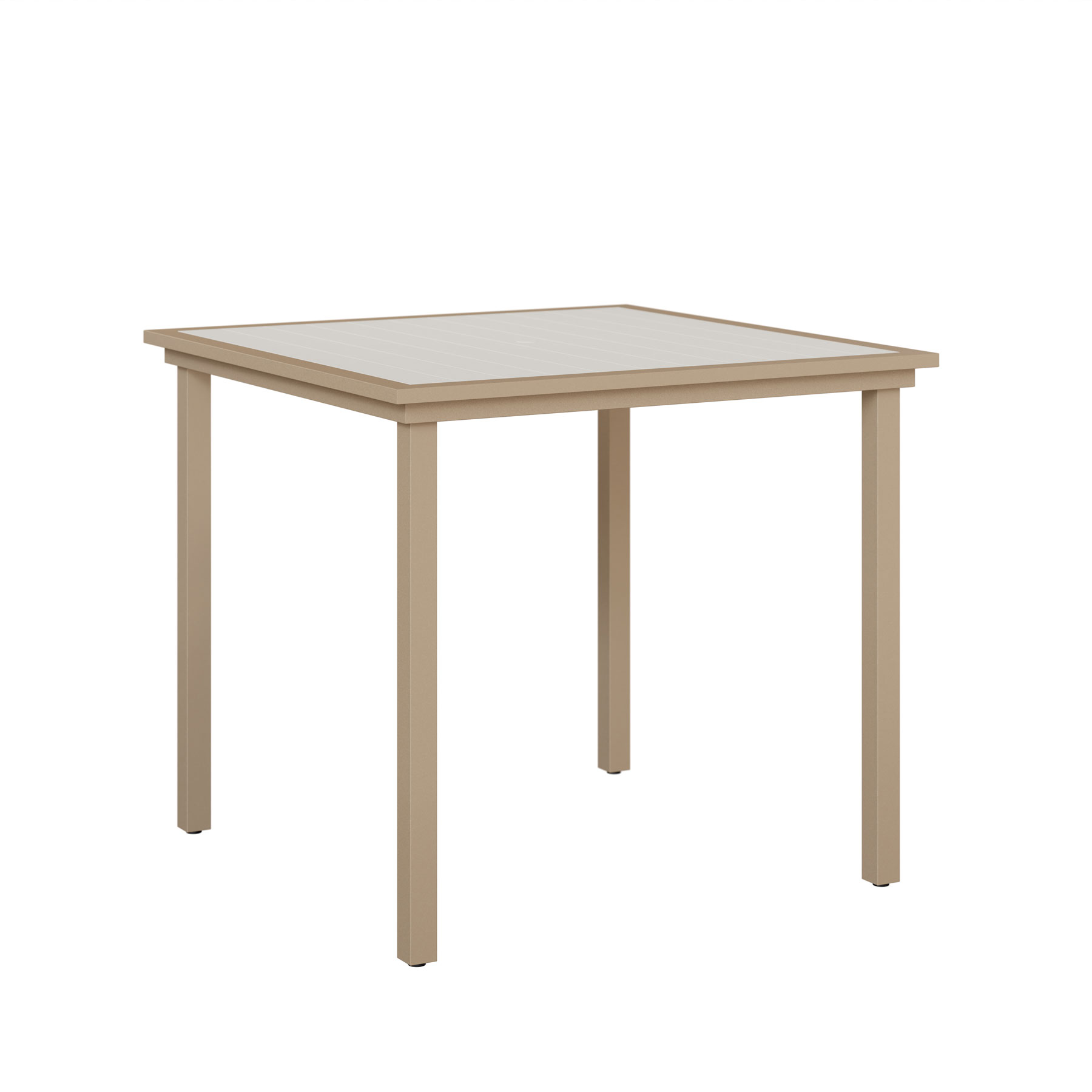 Vida 44 inch Square Poly Top- Aluminum Base Bar Table