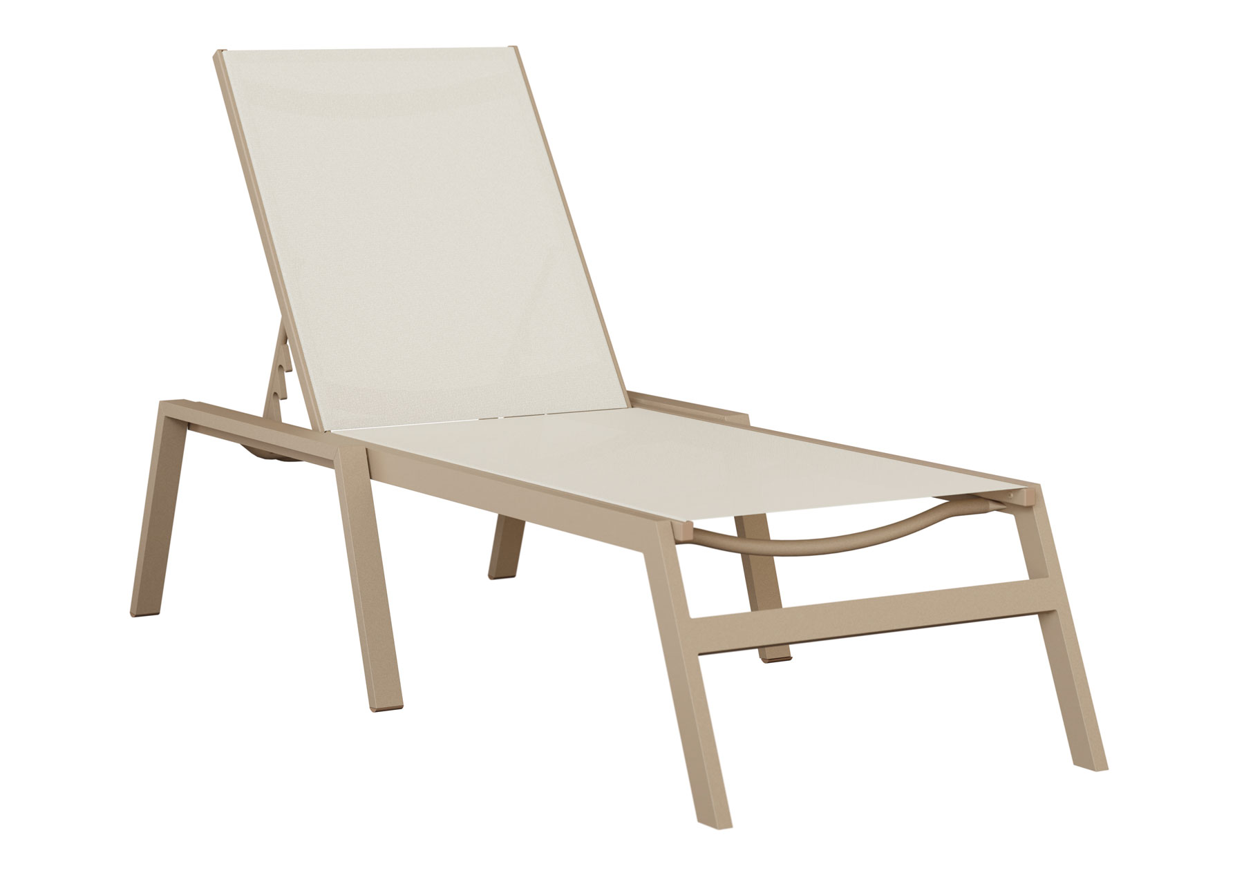 Vida Aluminum Sling Chaise Lounge without Arms