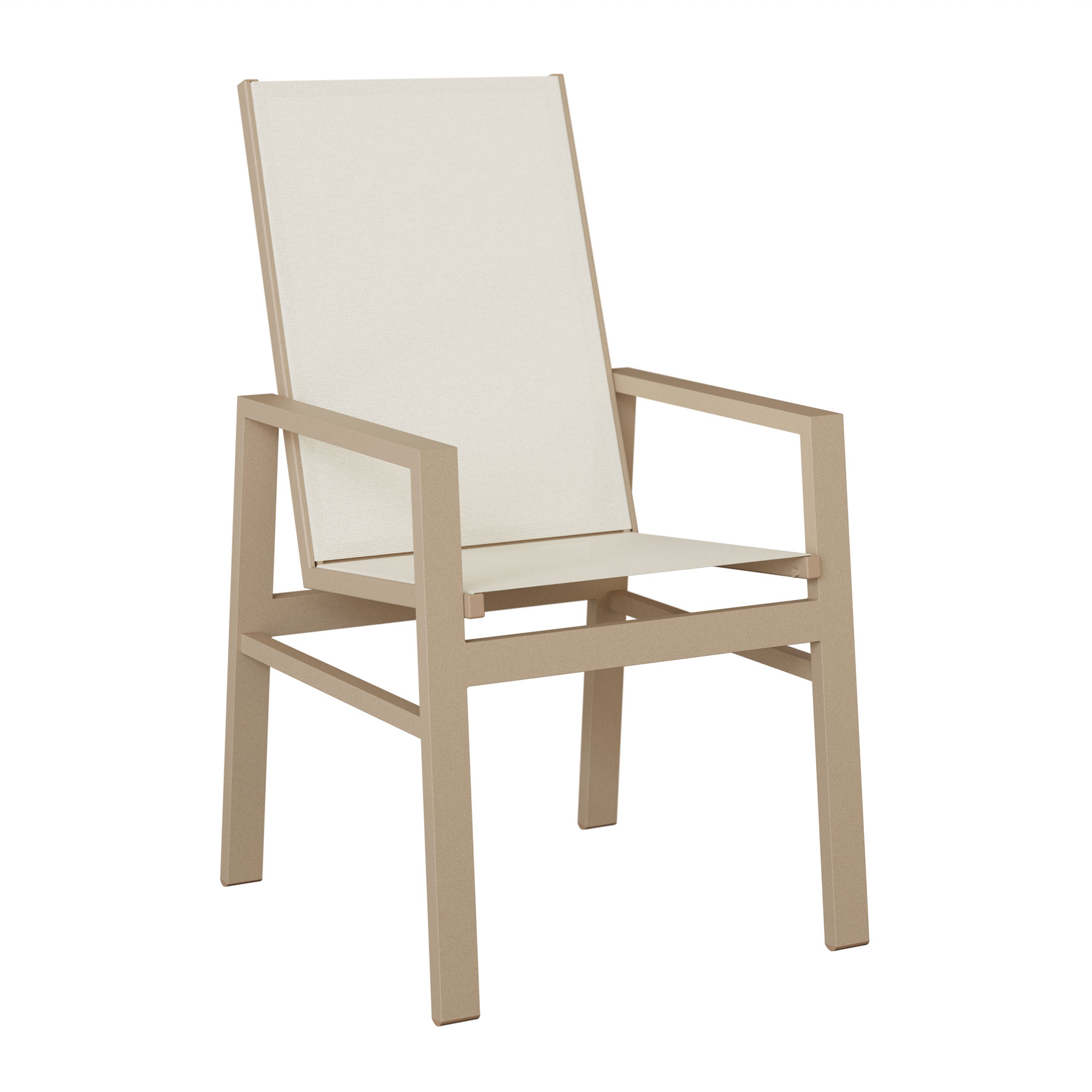 Vida Aluminum Sling High Back Dining Chair