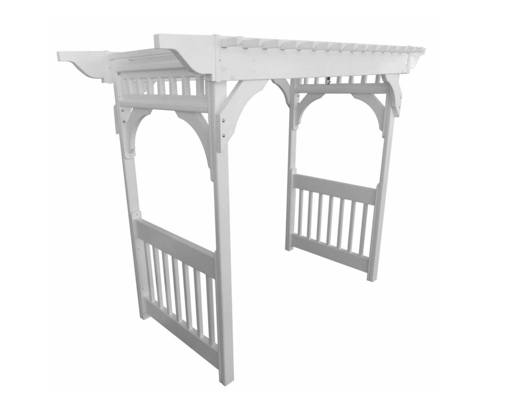 White Vinyl Swing Arbor by Berlin Gardens