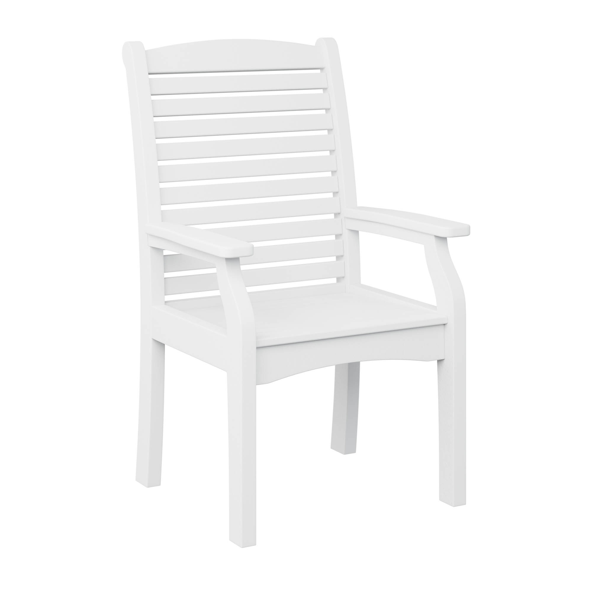 Classic Terrace Dining Chair in White by Berlin Gardens
