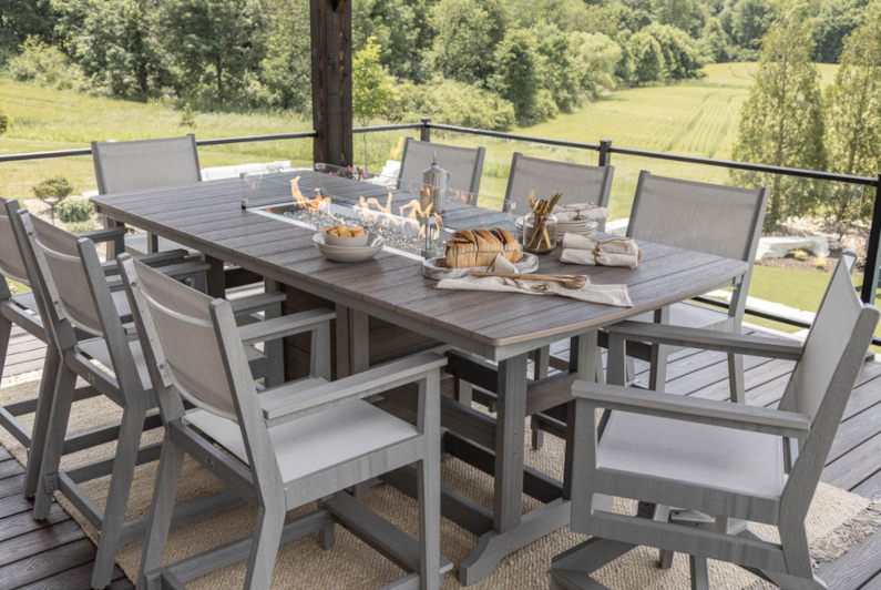 Garden Classic  Rectangular Fire Tables by Berlin Gardens