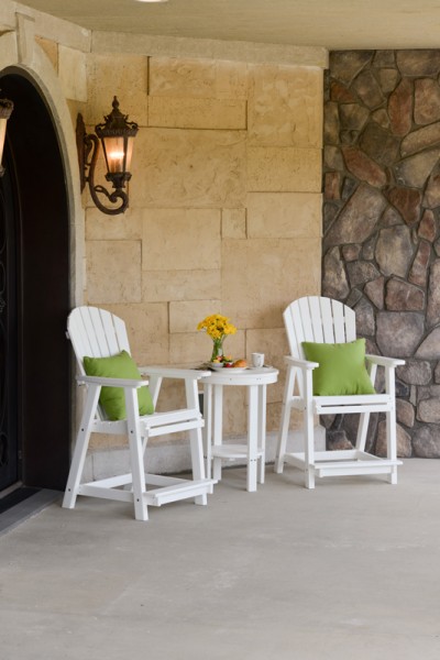 Comfo-Back Counter Chairs and Round End Table