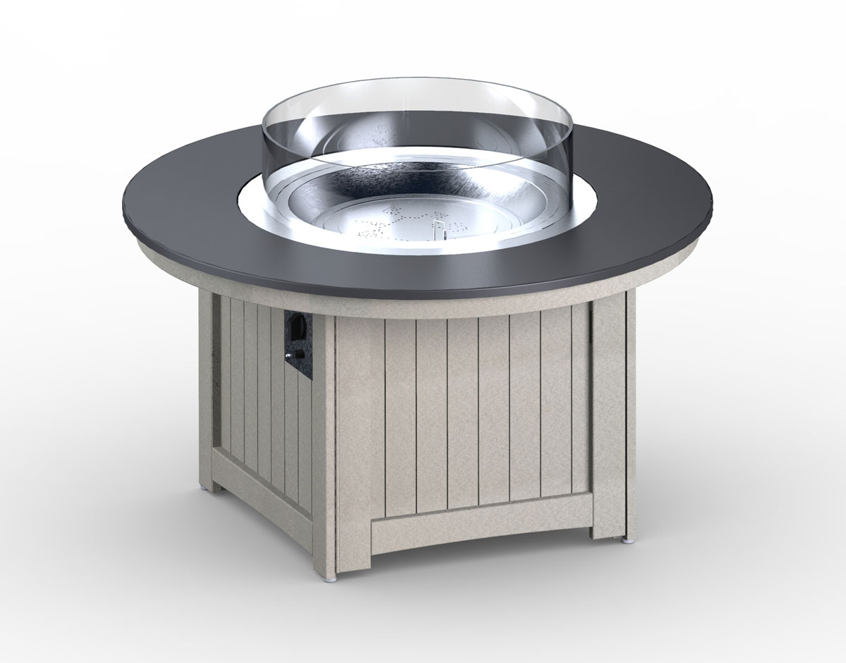Donoma Poly-Top 44 inch Round Fire Pit