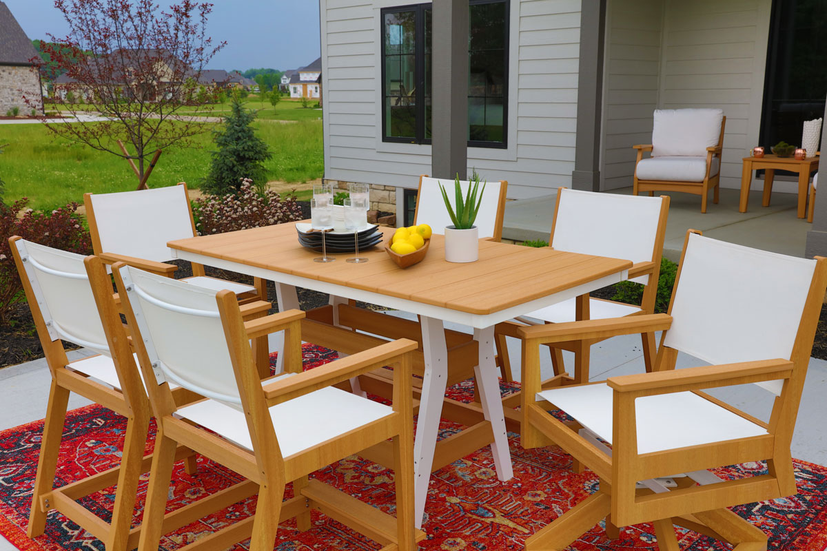 44 inch square store dining table