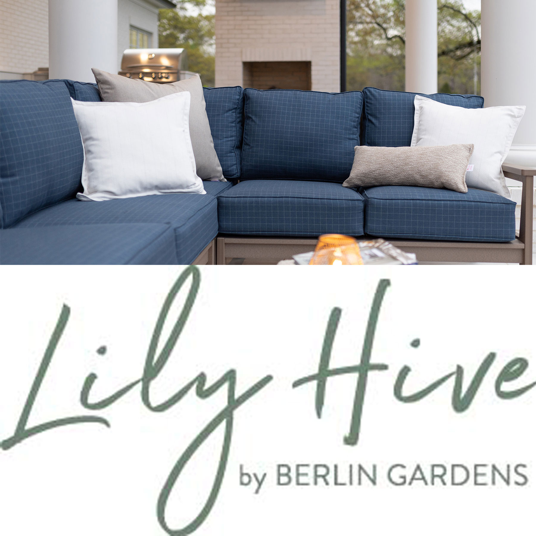   Berlin Gardens Lily Hive Throw Pillows