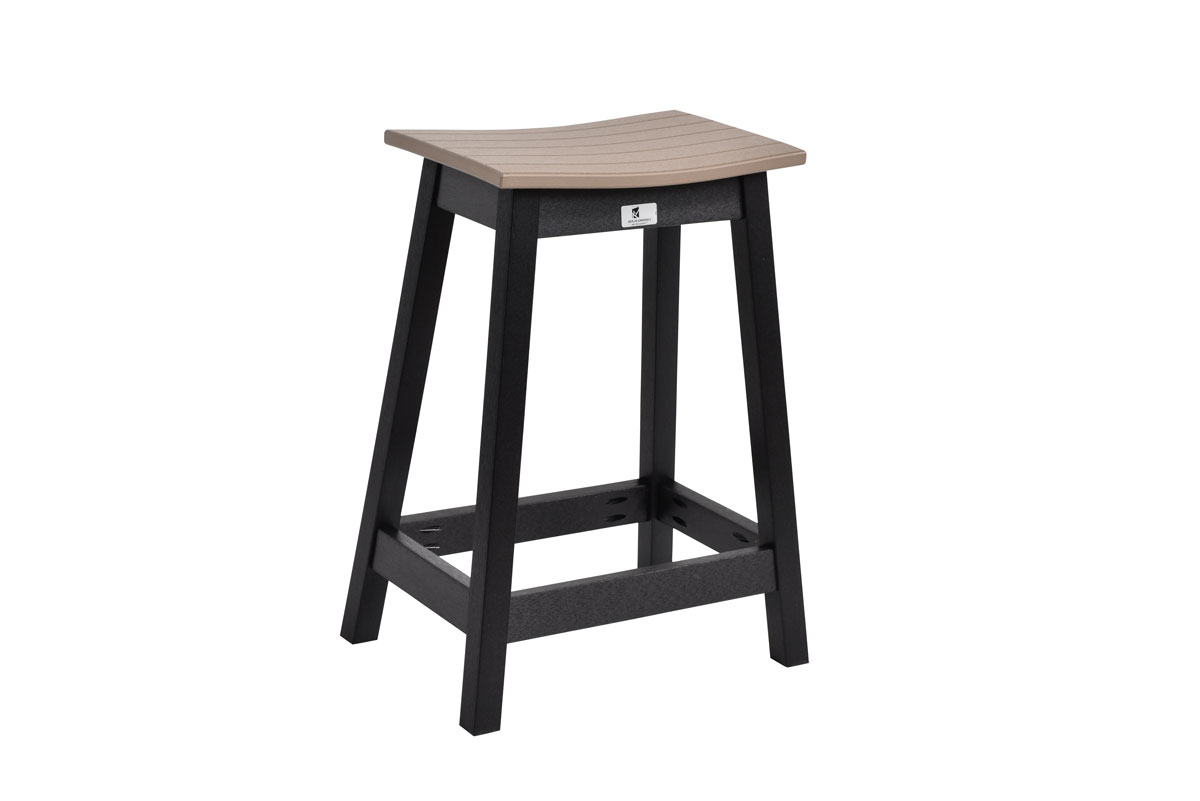 Outdoor Saddle Counter Stool