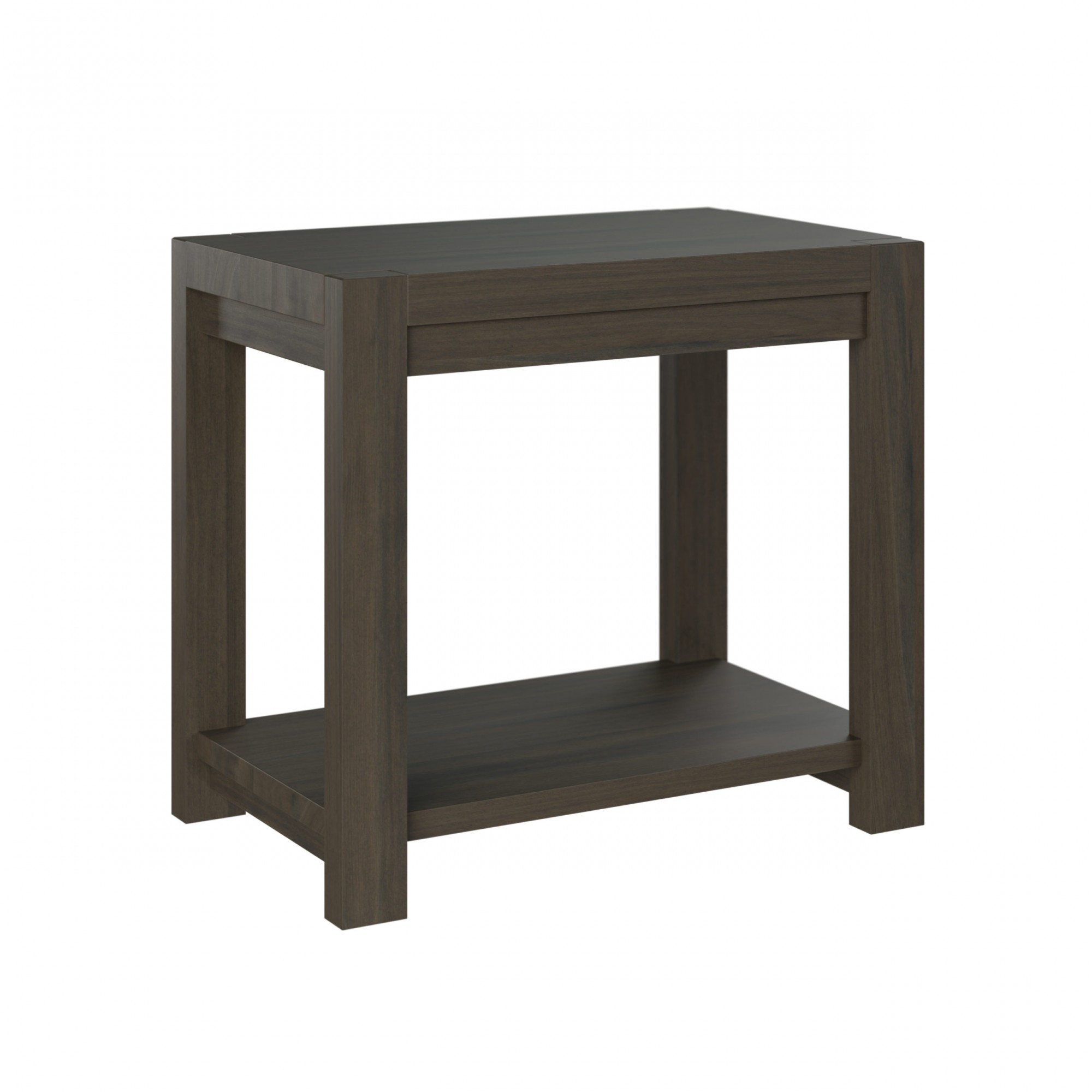 Brantbury Chairside End Table shown in Brown Maple with Antique Slate Finish