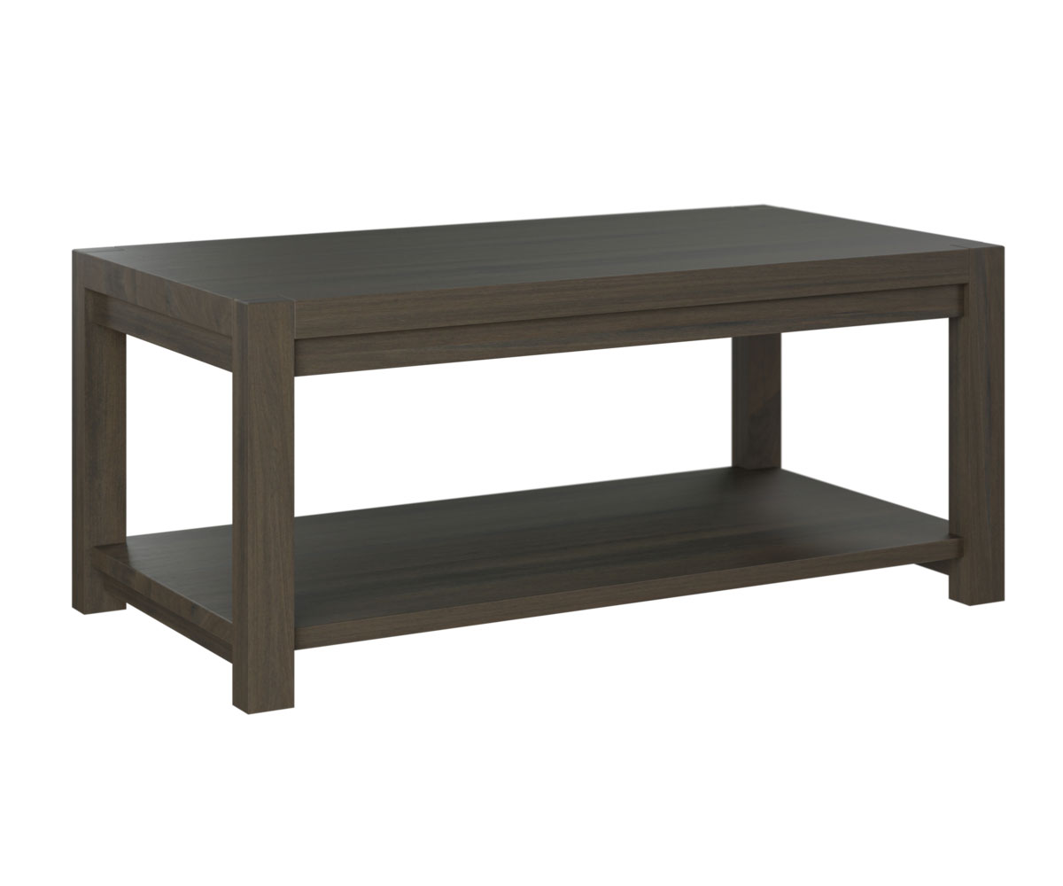 Brantbury Coffee Table  shown in Brown Maple with OCS-118 Antique Slate finish.