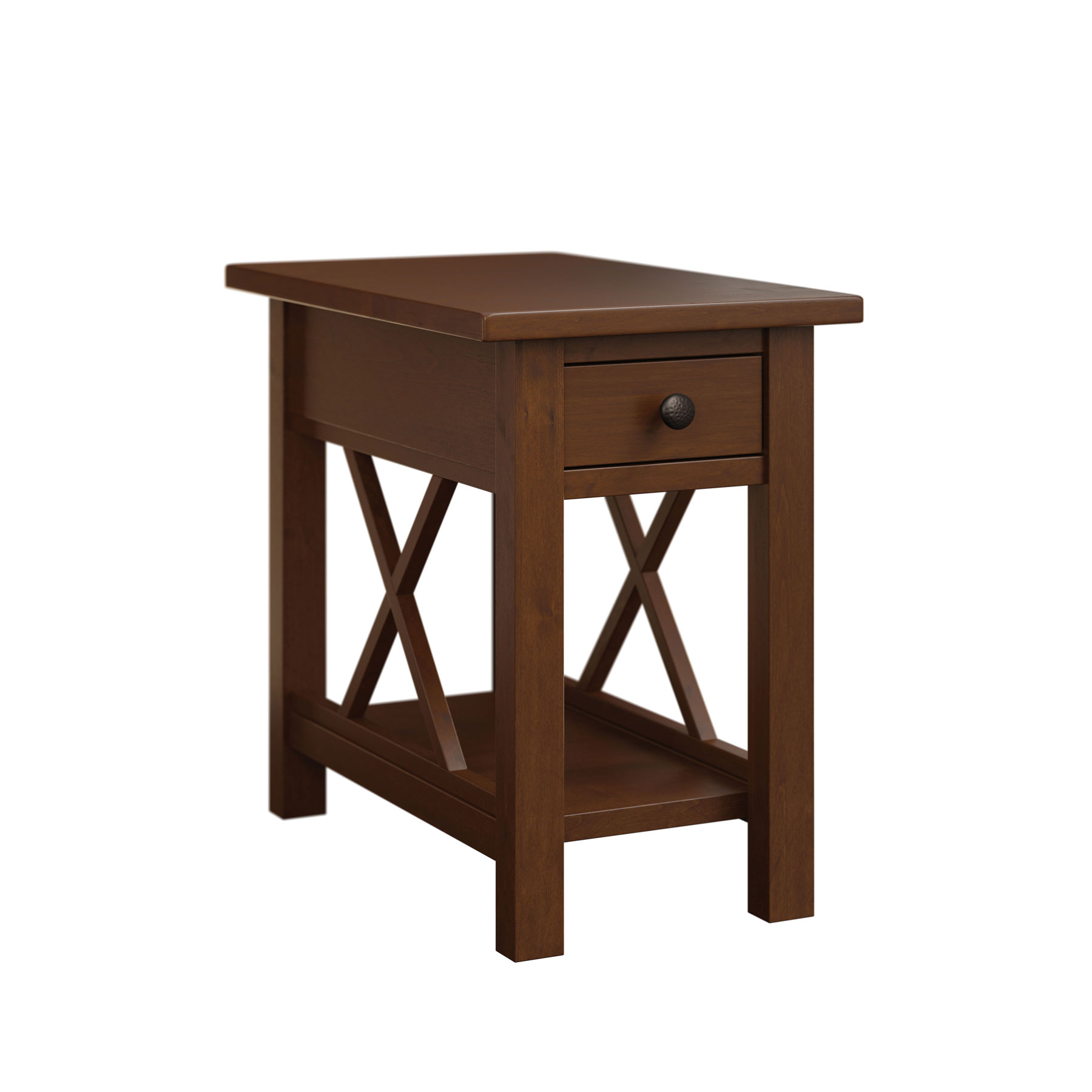 Codeena X Slat Chairside End Table